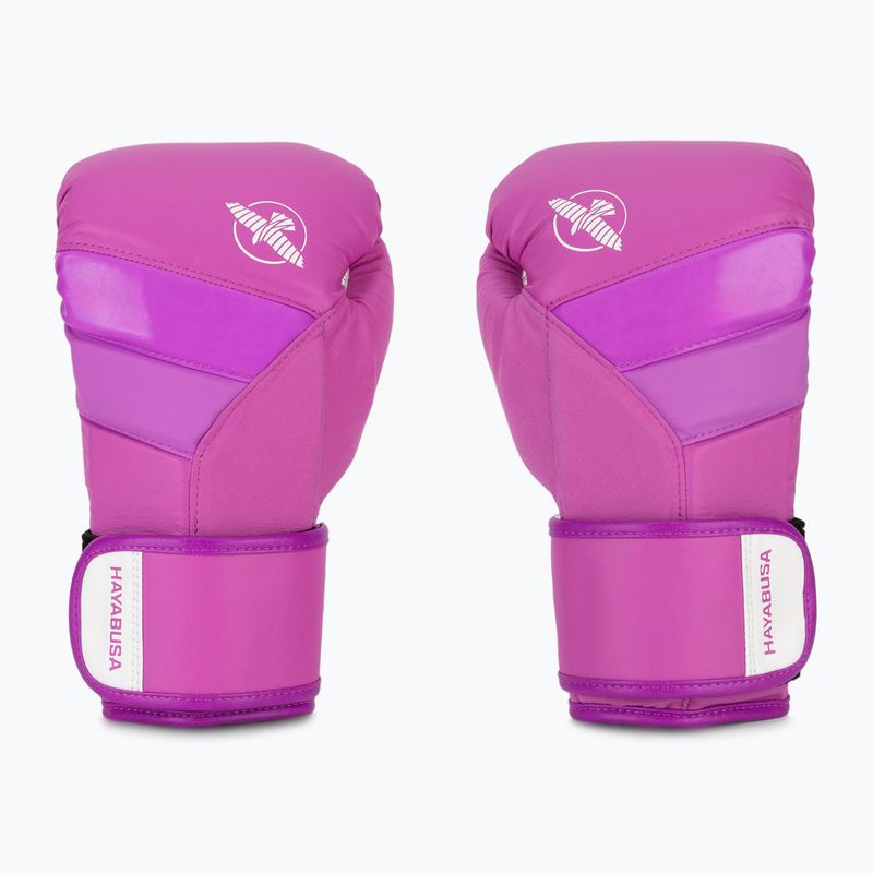 Hayabusa T3 Neon guantoni da boxe viola neon 2