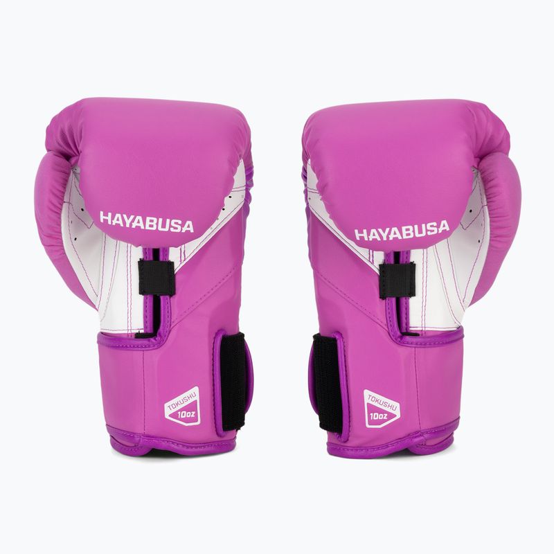Hayabusa T3 Neon guantoni da boxe viola neon 3