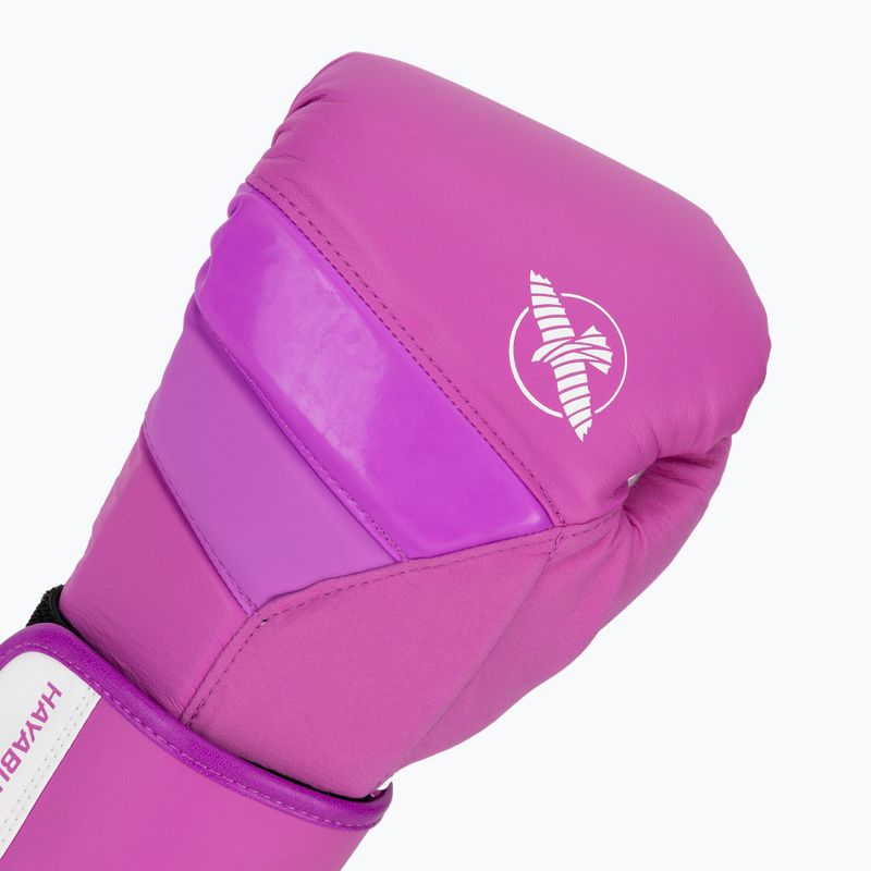 Hayabusa T3 Neon guantoni da boxe viola neon 5