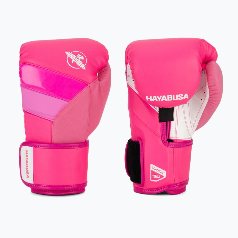 Hayabusa T3 Neon guantoni da boxe rosa neon