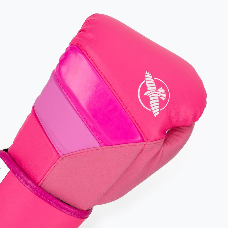 Hayabusa T3 Neon guantoni da boxe rosa neon 5
