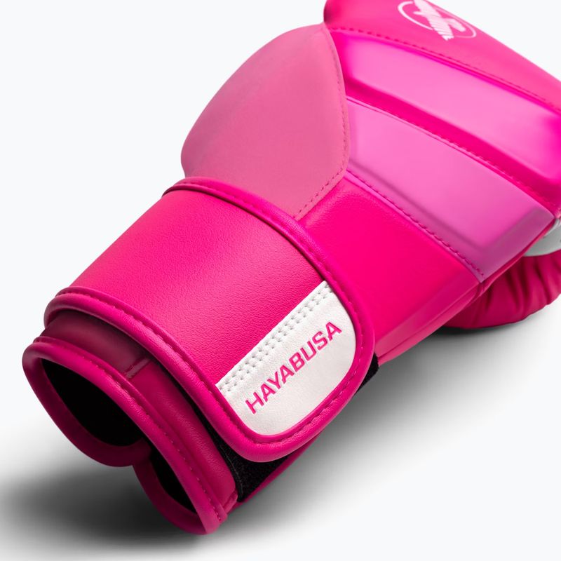 Hayabusa T3 Neon guantoni da boxe rosa neon 4
