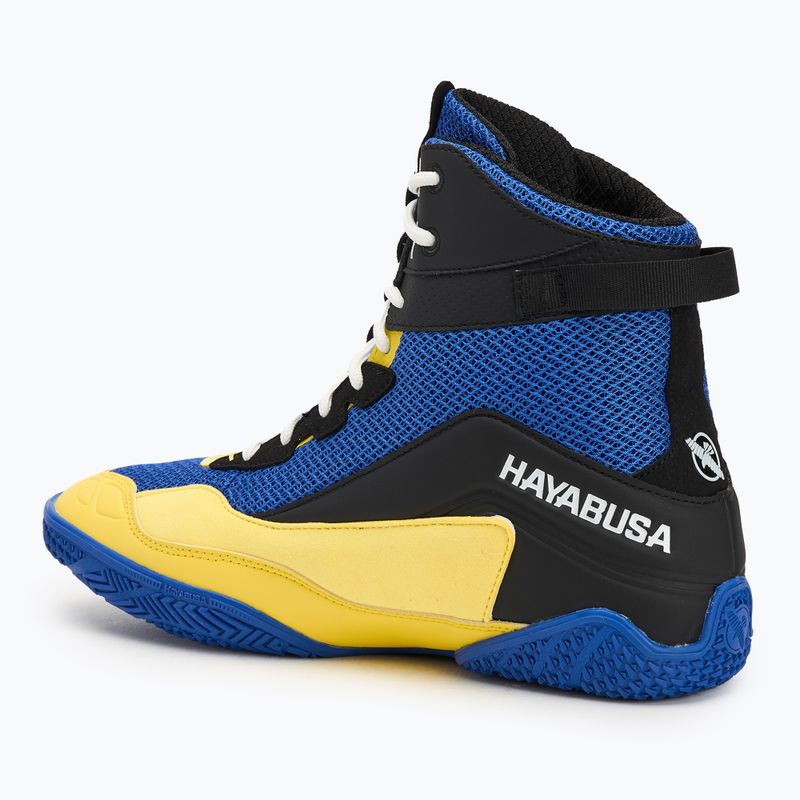 Scarpe da boxe Hayabusa Talon Boxing blu/giallo da uomo 3