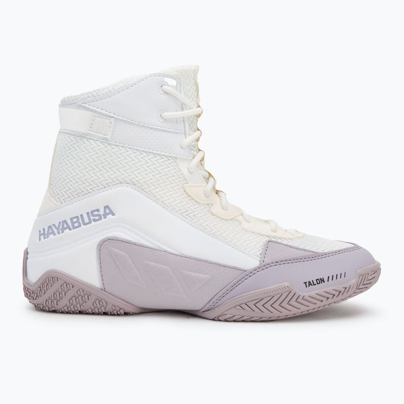 Scarpe da boxe Hayabusa Talon bianco/lavanda 2