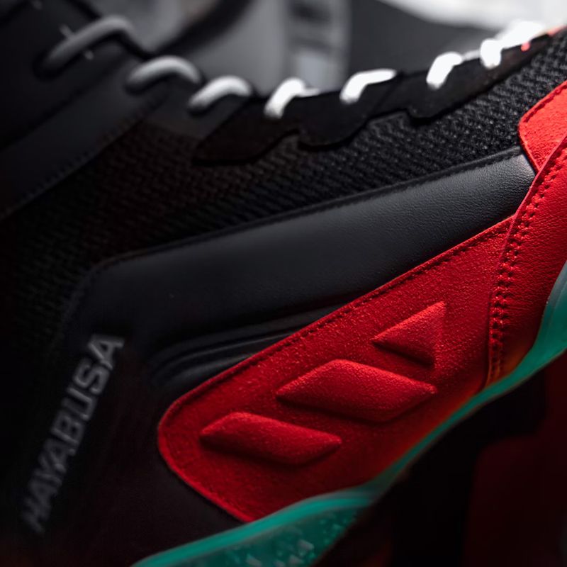 Scarpe da boxe Hayabusa Talon Boxing da uomo nero/rosso 13