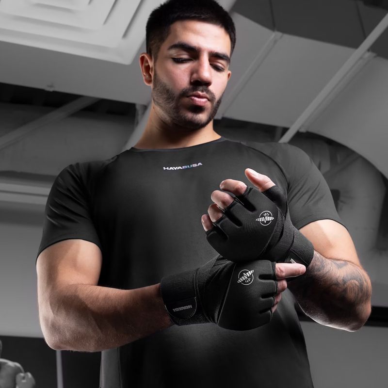 Guanti da presa Hayabusa Elite Quick Wraps, neri 7