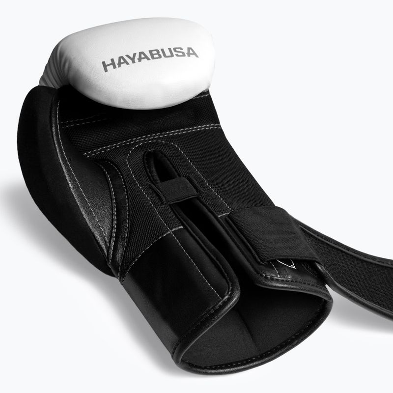 Guantoni da boxe Hayabusa E1 Boxing white/silver 2