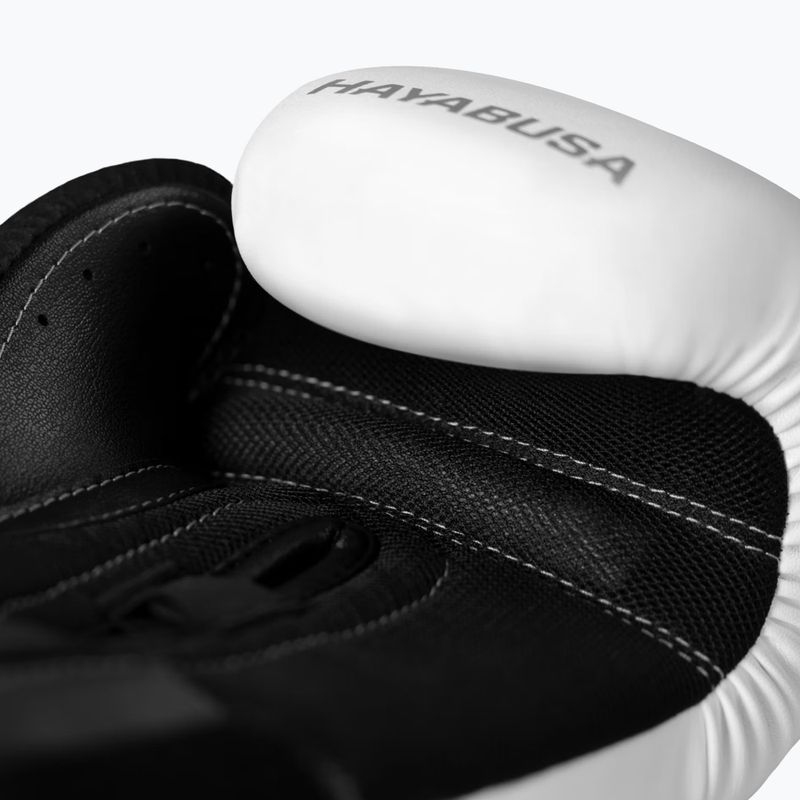 Guantoni da boxe Hayabusa E1 Boxing white/silver 3