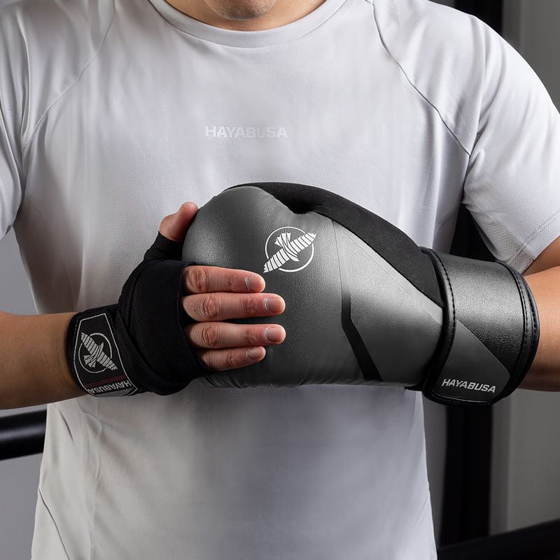Guantoni da boxe Hayabusa E1 Boxing grey/black 16