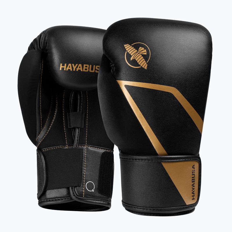 Guantoni da boxe Hayabusa E1 Boxing black/gold 2