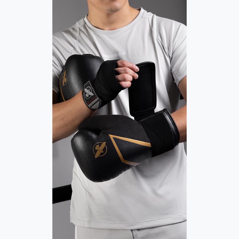 Guantoni da boxe Hayabusa E1 Boxing black/gold 11