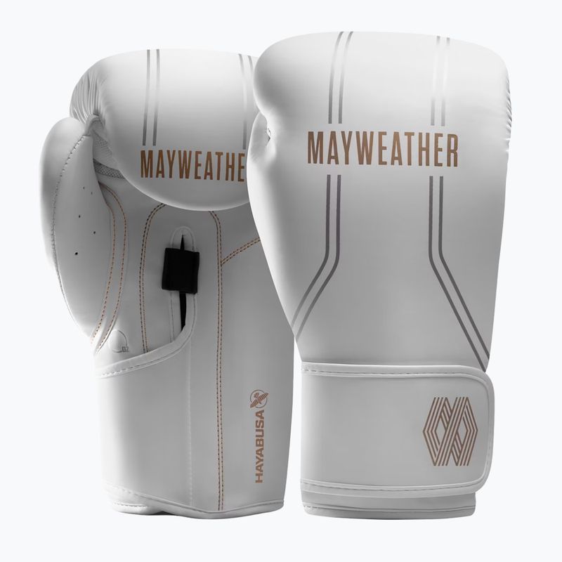 Guanti da boxe Hayabusa Mayweather Contender bianco/oro