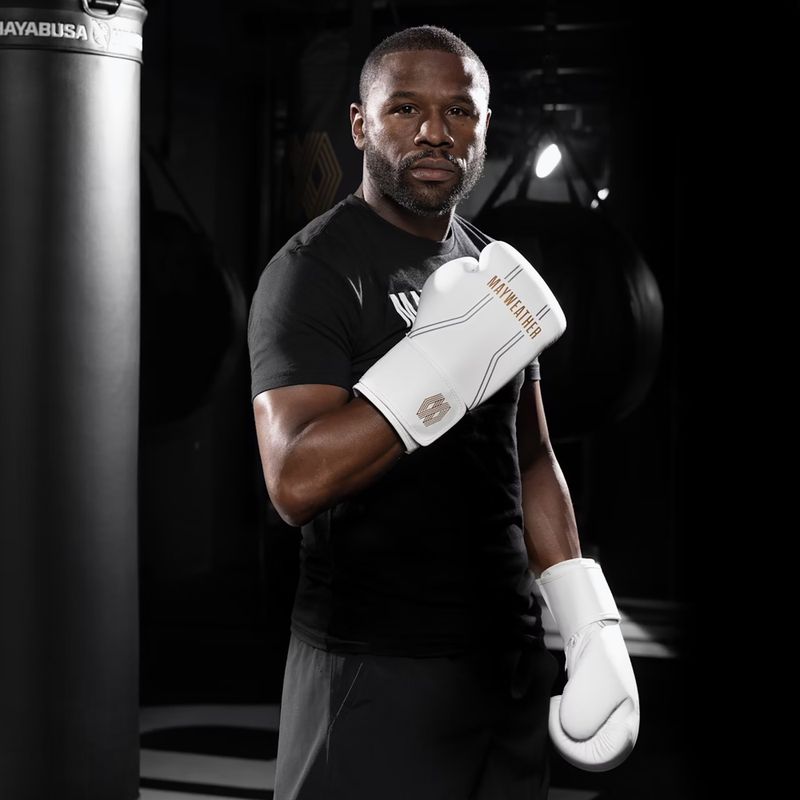 Guanti da boxe Hayabusa Mayweather Contender bianco/oro 5