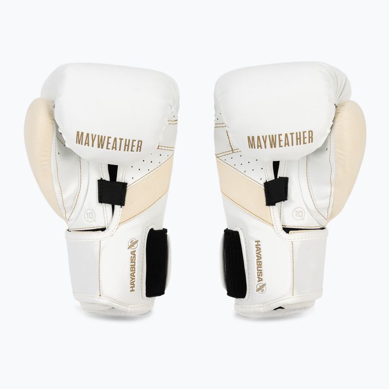 Guantoni da boxe Hayabusa Mayweather Champ bianco/oro 3