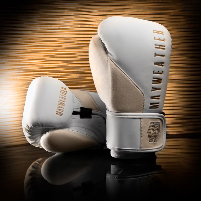 Guantoni da boxe Hayabusa Mayweather Champ bianco/oro 2