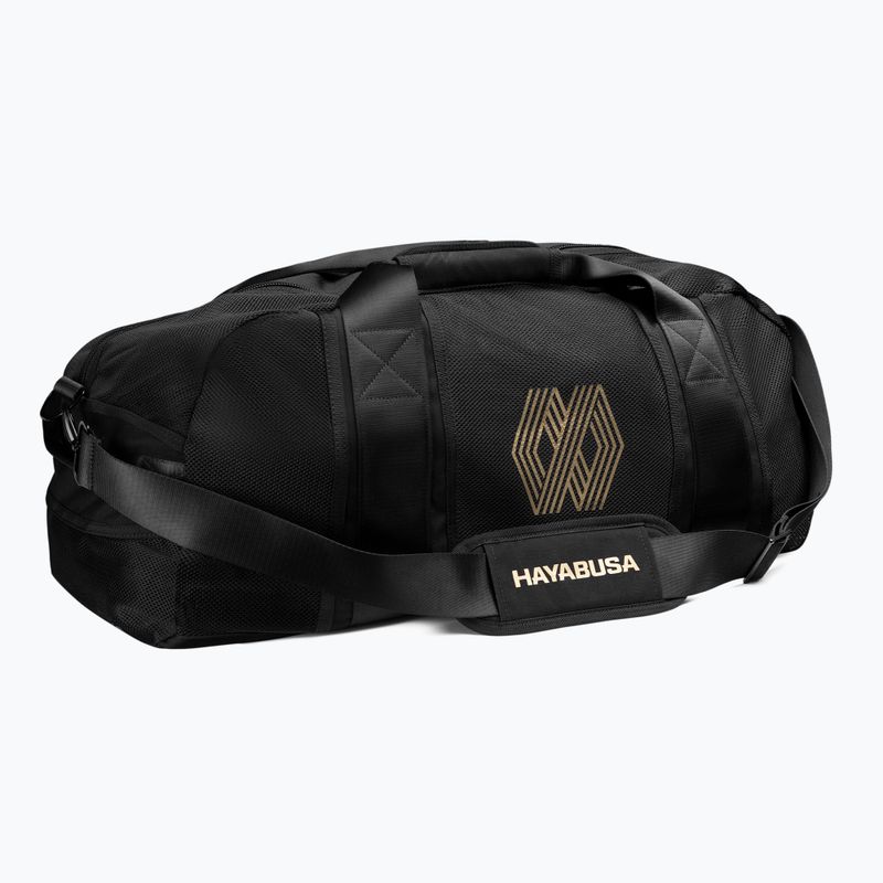 Borsa da ginnastica Hayabusa Mayweather in rete 70 l nero/oro 2