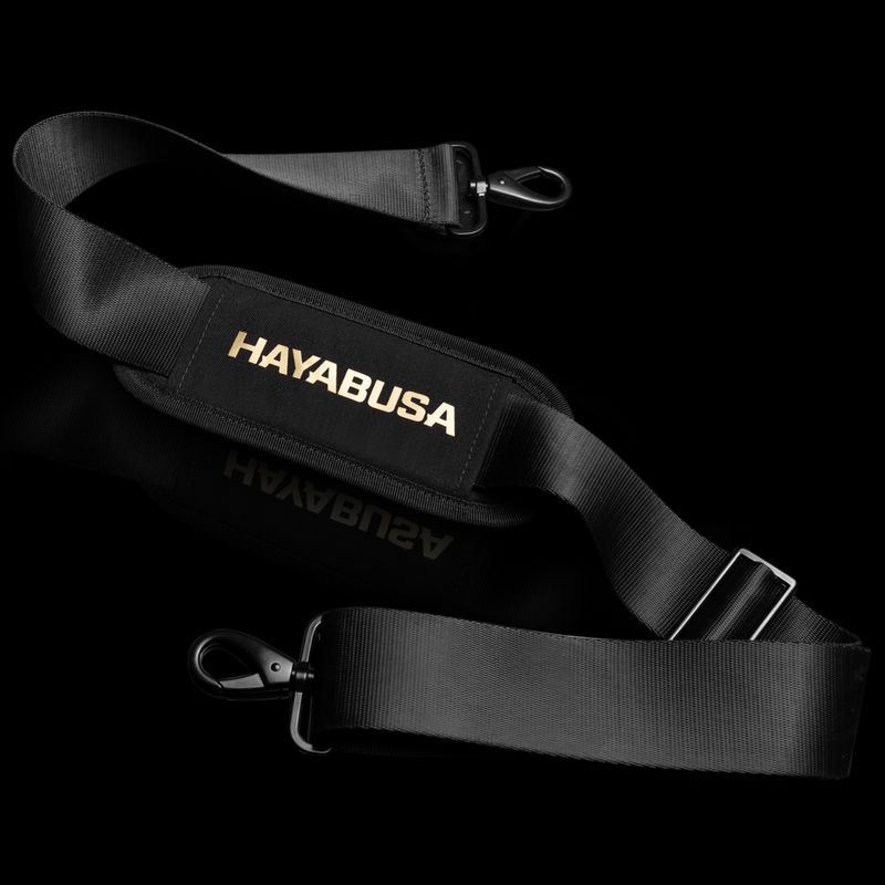 Borsa da ginnastica Hayabusa Mayweather in rete 70 l nero/oro 9