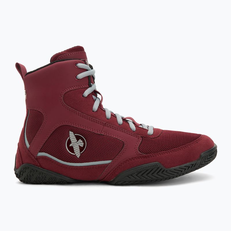 Scarpe da boxe uomo Hayabusa Pro Boxing garnet/grey 2