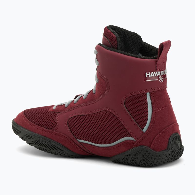 Scarpe da boxe uomo Hayabusa Pro Boxing garnet/grey 3