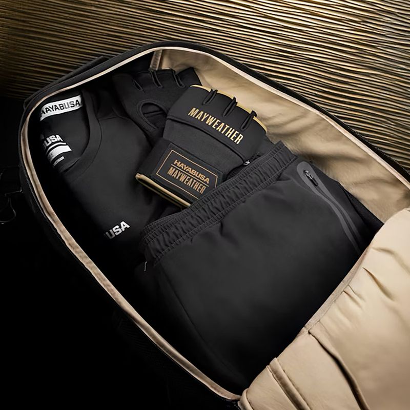 Zaino da allenamento Hayabusa Mayweather Boxing 30 l nero/oro 6