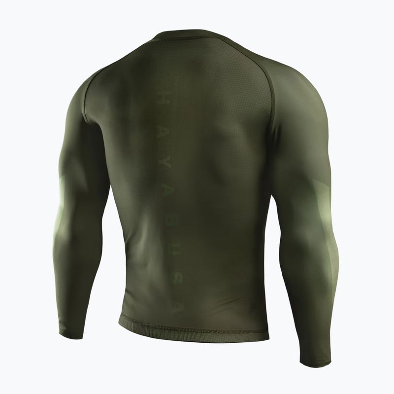 Rashguard a maniche lunghe da uomo Hayabusa Core Rash Guard green 2