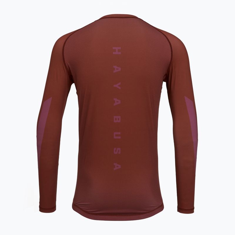 Rashguard a maniche lunghe da uomo Hayabusa Core Rash Guard red 2