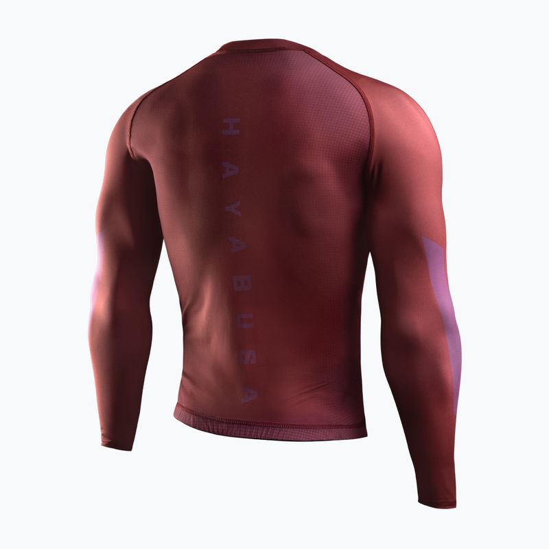 Rashguard a maniche lunghe da uomo Hayabusa Core Rash Guard red 2