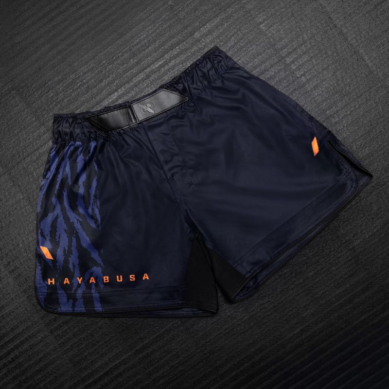 Pantaloncini da allenamento uomo Hayabusa Apex Fight Mid navy/orange 3