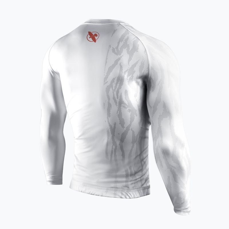 Rashguard a manica lunga da uomo Hayabusa Apex Rash Guard white/coral 2