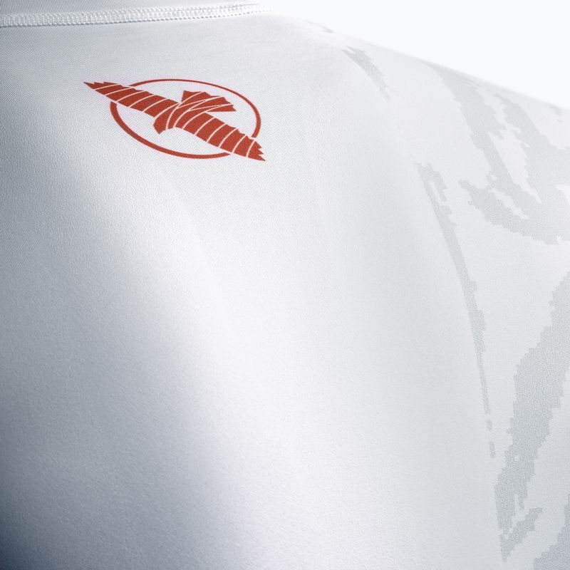 Rashguard a manica lunga da uomo Hayabusa Apex Rash Guard white/coral 5