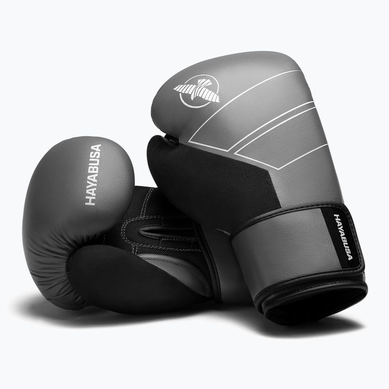 Guantoni da boxe Hayabusa S4 Leather grey 2