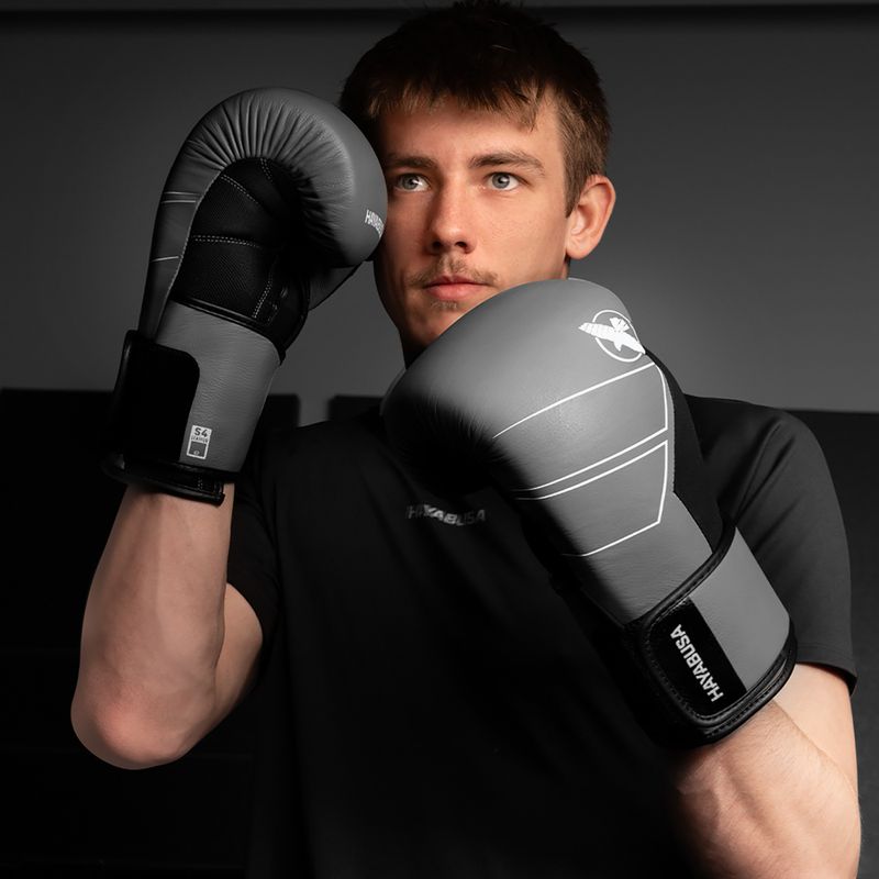 Guantoni da boxe Hayabusa S4 Leather grey 10