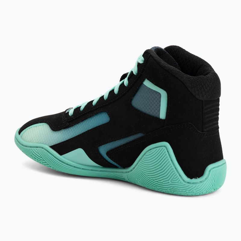 Scarpe da boxe Hayabusa Surge black/cyan 3