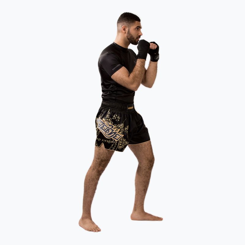 Pantaloncini da allenamento Hayabusa Falcon Muay Thai uomo nero 4