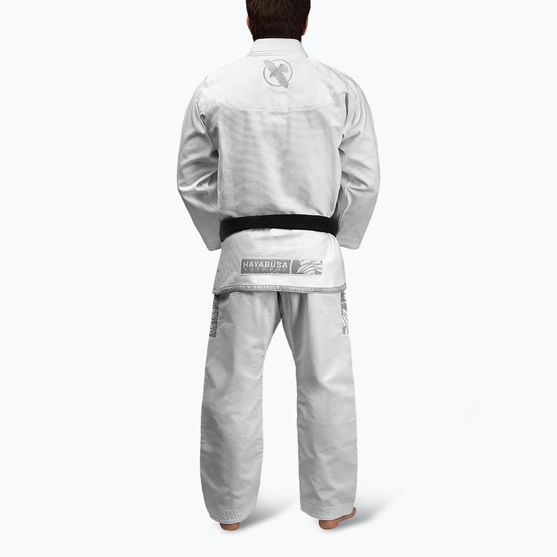 GI per il jiu-jitsu brasiliano Hayabusa Lightweight bianco 5