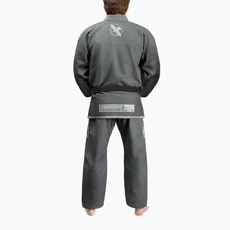 GI per il jiu-jitsu brasiliano Hayabusa Lightweight grigio 3