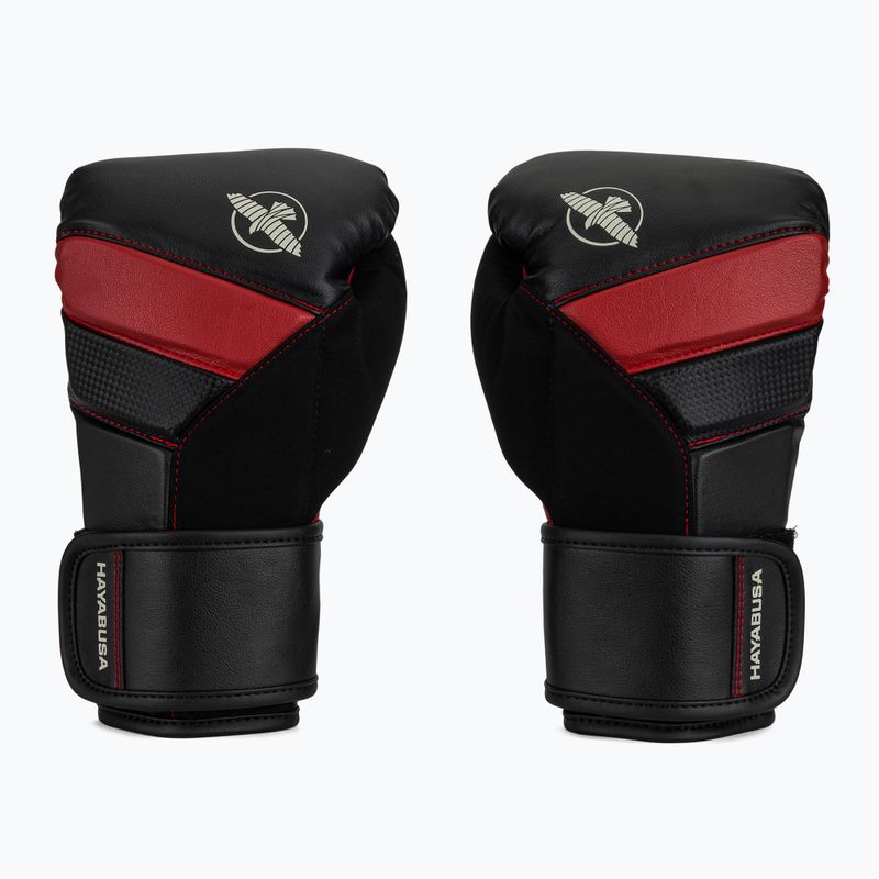 Guanti da boxe Hayabusa T3 nero/rosso 2