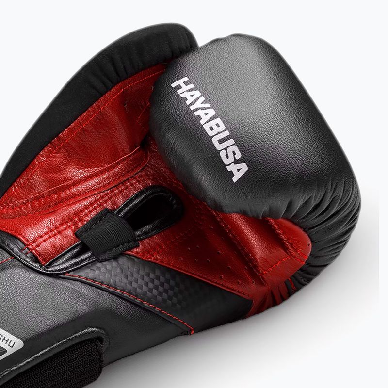 Guanti da boxe Hayabusa T3 nero/rosso 6