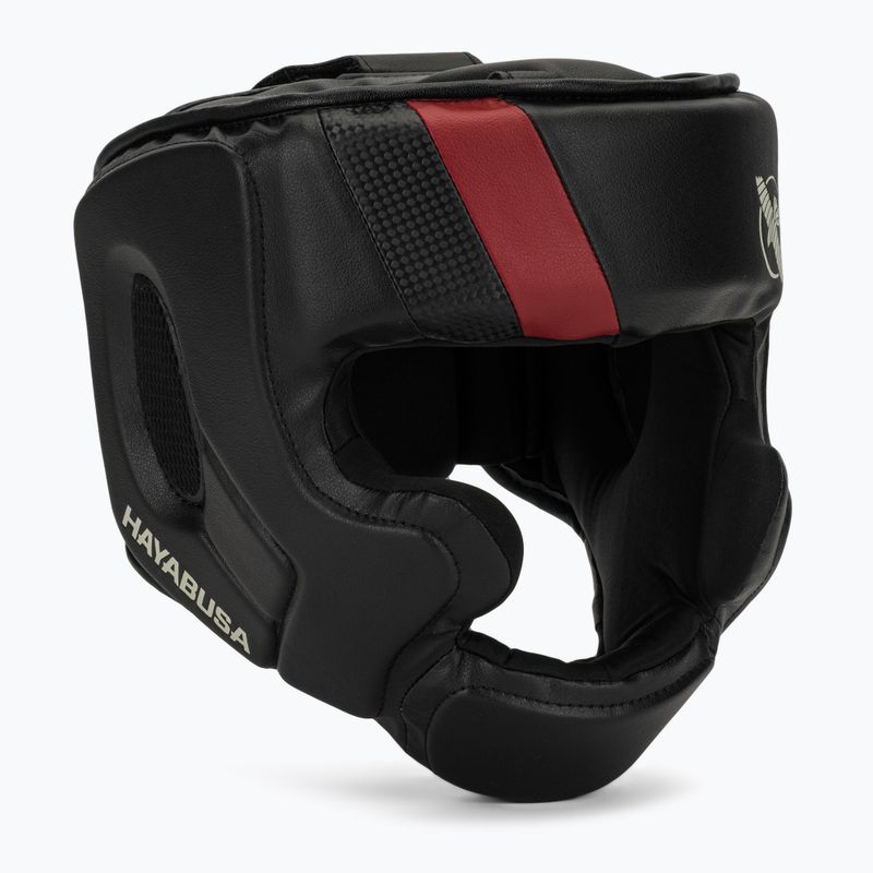 Casco da boxe Hayabusa T3 Headgear nero/rosso