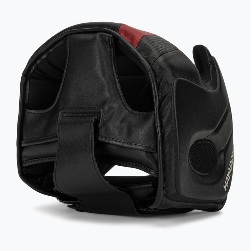 Casco da boxe Hayabusa T3 Headgear nero/rosso 6