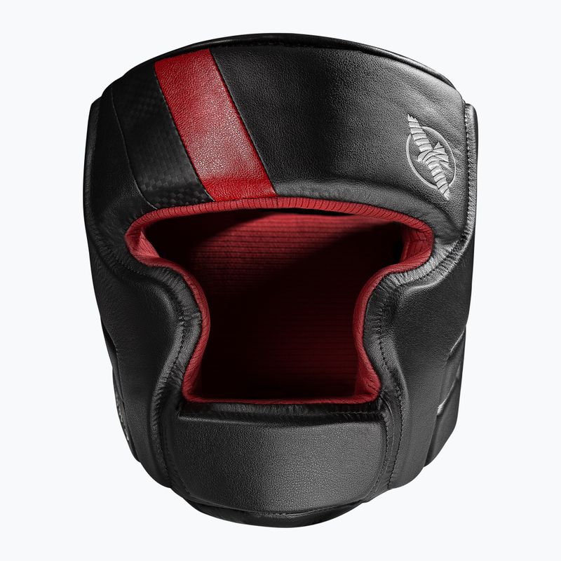 Casco da boxe Hayabusa T3 Headgear nero/rosso 3