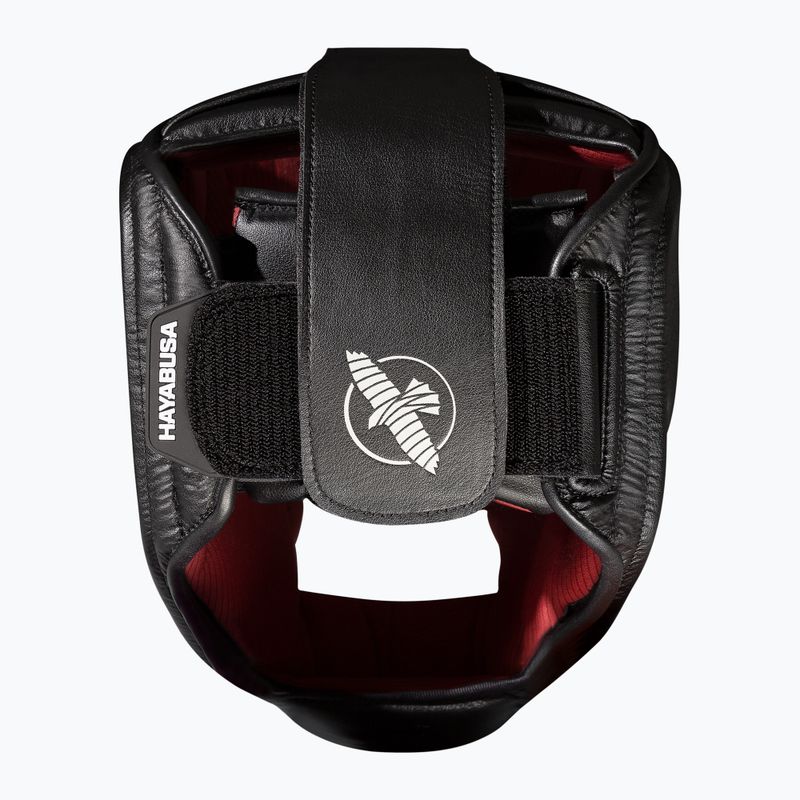 Casco da boxe Hayabusa T3 Headgear nero/rosso 4