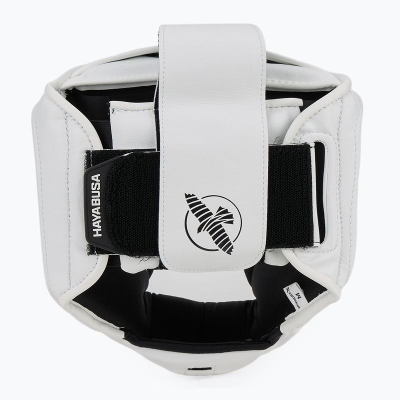 Casco da boxe Hayabusa T3 Headgear bianco/nero 4