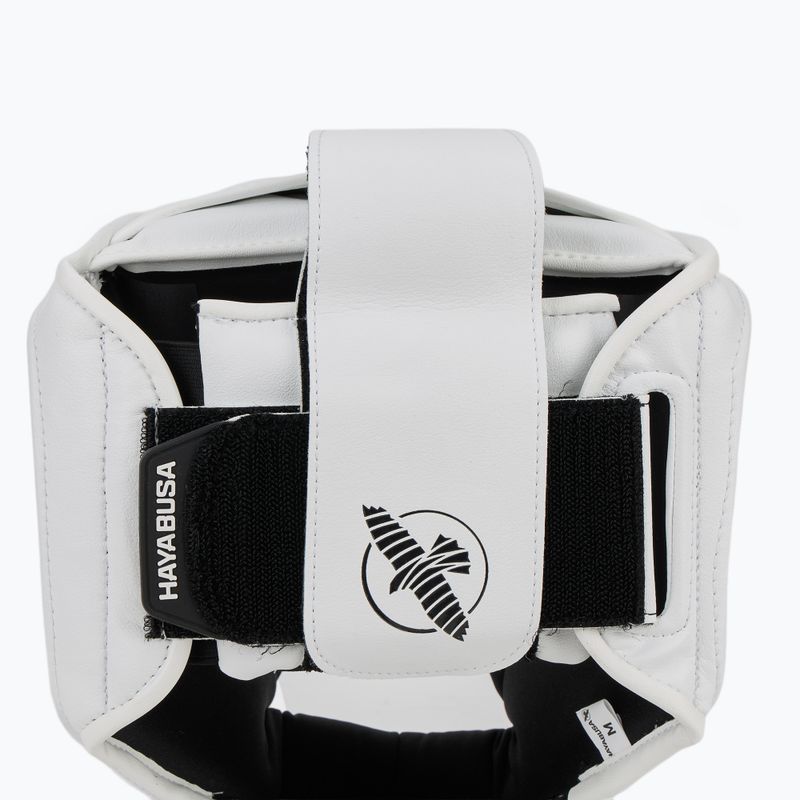 Casco da boxe Hayabusa T3 Headgear bianco/nero 5