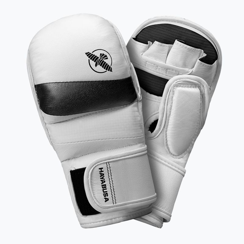 Guanti da grappling Hayabusa T3 Hybrid bianco/nero