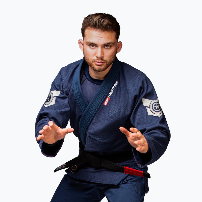 GI per il jiu-jitsu brasiliano Hayabusa Marvel Captain America blu 6