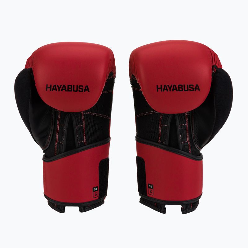 Guanti da boxe Hayabusa S4 nero/rosso 2