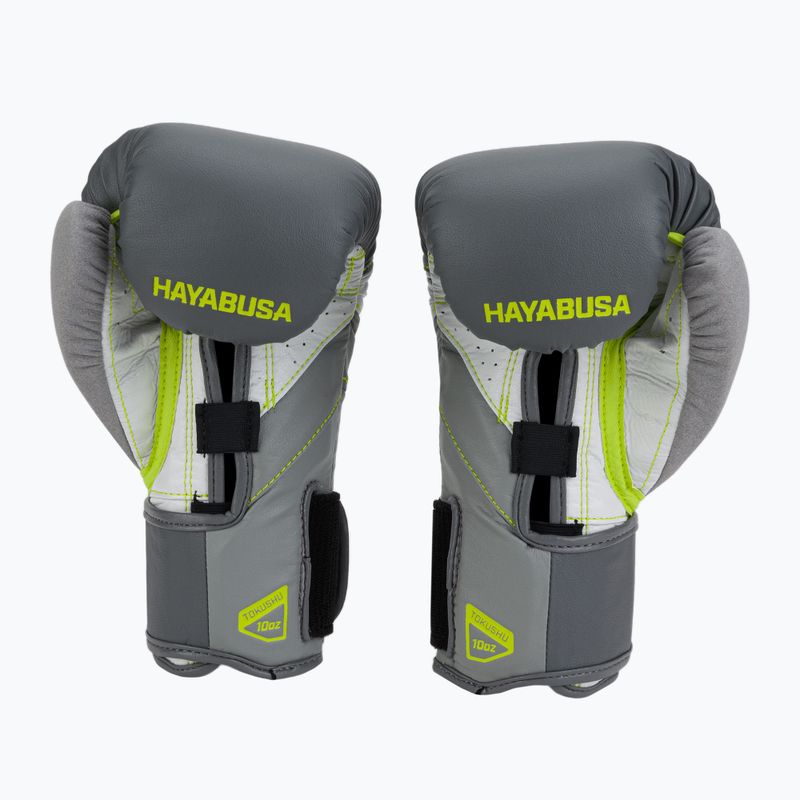 Guanti da boxe Hayabusa T3 carbone/lime 2