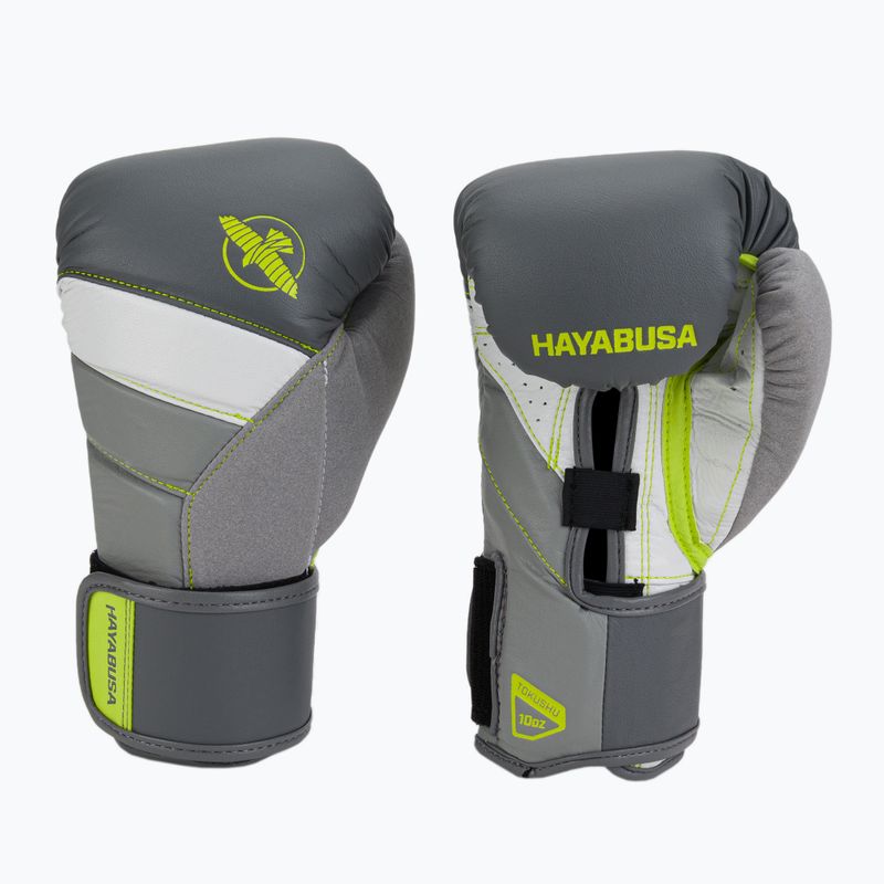 Guanti da boxe Hayabusa T3 carbone/lime 3