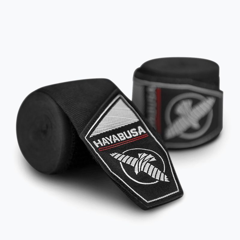 Hayabusa Perfect Stretch Youth Boxing Hand Wraps 450 cm nero